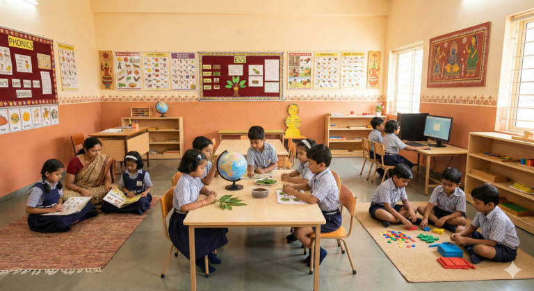 primary school in Alkapur foundational stage CBSE Hyderabad phonics-based learning Manikonda